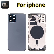 GL Replacement Back Cover Housing For iphone 12 pro Rear Battery Door Frame