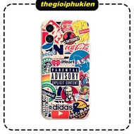 IPHONE case with square edge BVC sticker for IPHONE from 6-16pronax - e6473