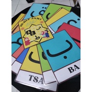 Printed flashcard huruf jawi tunggal 36 huruf