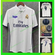 2016/2017 Real Madrid Home Jersey Retro Jersey Football 16/17 Real Madrid Jersey BELE11 RONALDO 7 SERGIO Ramos 4