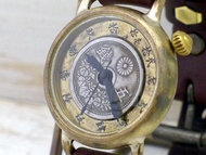 手工手錶 Wanokokuyon 5 仙硬幣和大錶盤約 34 毫米黃銅 (377)