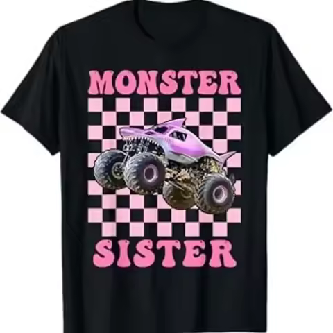 Monster Truck Sister Are My Jam Lovers T Shirt