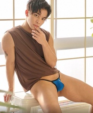 G-Station 男士高透明速乾料緊身丁字褲(Men’s underwear (thong/T-back)/紫色 Purple/M Size)