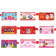 Chinese New Year Dragon Long Wallet 2024 Dragon Chinese New Year Red Envelope Long Pouch Wallet Angpao Ang Pao Hongbao Hong Bao