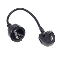 UK BS1363 to European CEE 7/7 Female Schuko Socket Power Cable Singapore SS145/A To EU AC Adapter Le