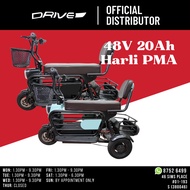 LTA Approved Harli PMA 48V 20Ah Mobility Scooter Installment PMD 3 Wheel Electric For Elderly