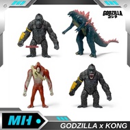 Godzilla x Kong: The New Empire Skar King, Godzilla Evolved, Shimo & Kong Figure Premium PVC