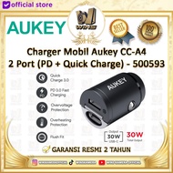 Aukey CC-A4 2-Port Car Charger (PD + Quick Charge) - 500593