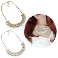 Danira Pearl Chain Necklace Pearl Hijab Necklace Long Chain Necklace