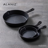 Induction CookeralanizPan Universal Frying PanSG-SELLER Single Handle Uncoated Cast Iron Pot【European Pot Mini Pot Steak