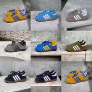 Sepatu Sneakers Pria Adidas Spezial Samba Handball biru kuning abu ijo