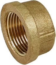 Everflow BRCA0114-NL 1-1/4 Inch Lead Free Brass Pipe Cap for 125 LB Applications with Female Threads