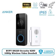 Eufy Smart Wi-Fi Video Doorbell S200-E8220 | 1080p HD | AI Human Detection | 120-Day Battery
