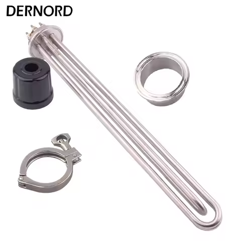 DERNORD Water Heater 220V/380V 2 Inch Tri clamp ULWD Heating Element for Distillation/Brewing 3KW 4.