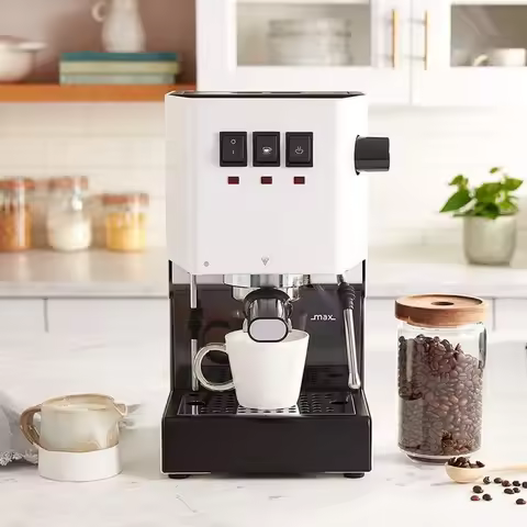 New Best Deal US Shipping 8"D x 9.5"W x 14.2"H Classic Evo Pro Espresso Machine Polar White Compact 