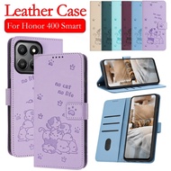 For Honor400Smart Flip Leather Phone Case For Honor 400 Smart 400smart 400pro 400Lite Honor400 Smart