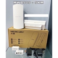 Bộ Thu Phát Wifi Không Dây Mercury MWB505 dùng Cho Thang Máy wifi ngoài trời tầm xa 1km và 5km