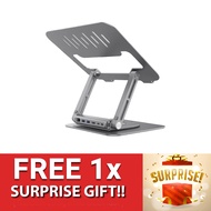 ADAM Elements Hub Stand Pro USB-C 6-in-1 Laptop / iP@d 360 Rotating Stand Hub