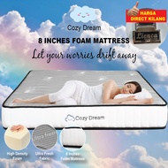 I HOME COZY Dream Foam Queen Mattress 8 Inches