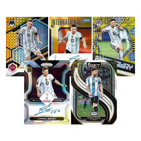 Homemade Diy Panini FIFA World Cup Football Series Lionel Messi Signature Collection Card Toys Gift