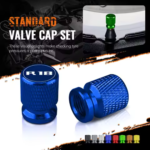 Motorcycle CNC Aluminum Standard Valve Cap Set For BMW R18 Roctane R18 R18 B R18 Classic R18 Transco