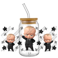Funko | New Popular Cartoon Cute Movie Baby Boss 16oz UV DTF 3D Transfer Sticker Decals Wraps For Gl