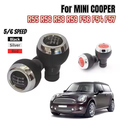 5/6-Speed Manual Transmission Car Gear Shift Knob Shifter Lever for MINI COOPER R55 R56 R58 R59 F56 