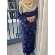 PLUS SIZE BAJU KURUNG MODEN - ROYAL BLUE -