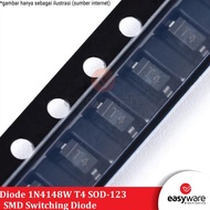 Diode 1N4148 SOD123 1N4148W T4 SOD-123 Switching Diode 1N4148 SMD easywa53 Quality