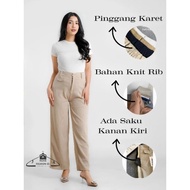 ORO PANTS - Oro Knit Pants - Work pants - Japanline Knit Pants - Contemporary Women's Culottes - Ant