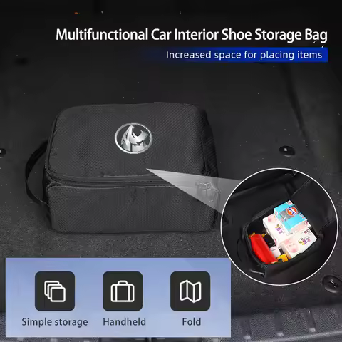 Car Trunk Shoes Bag Honeycomb Mesh Sneakers Storage Bag For Proton Exora Iriz R3 Wira Saga Satria Ma