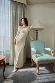 Fabrique.co - Miley Maxi Dress เดรสยาว เดรสเปิดหลัง ไปงานแต่ง