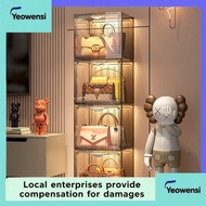 Bag storage artifact storage cabinet storage rack for bag floor dustproof storage transparent displa