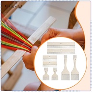 [Eigell] Wood Weaving Loom Comb Kit Knitting Loom Fringe Comb for Placemat Sweater