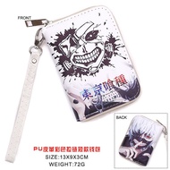 [Yuyu Bag] กระเป๋าเงิน PU แบบสั้น Anime Tokyo Ghoul Kaneki Ken พร้อมซิป