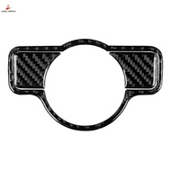 Carbon Fiber for - C Class W204 Inner Headlight Switch Decorative Cover Trim Replacement