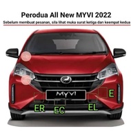 Original Perodua Myvi 2022 Front Bumper Towing Cover