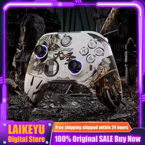 AOLION Wireless Gamepad Gaming Controller Compatible With Pc/Switch/Ios/Android/Steam Black Myth Wuk