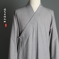 Monk's robe, long gown, thin ice silk monk's meditation suit, monk's robe, meditation gown, and long