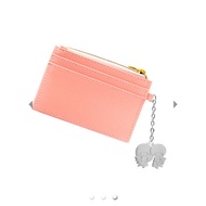 Sanrio Little Twin Stars "Go Shopping" Pink Cardholder with Silver-Plated Charm