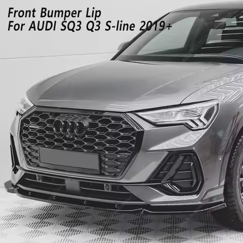 For Audi Q3 MK2 F3 Car Front Bumper Lip Spoiler Splitter Diffuser Retrofit Q3 MK2 TFSI TDI S-Line 20