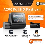 70mai A200 Dashcam 1080P Full HD Resolution + HDR | Dual Channel Recording | App Control | 24H Parki