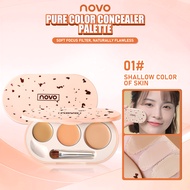 NOVO Tri-Tone Concealer - Lightweight Long-Lasting Student Beginner Affordable, Choice Official Affo