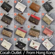 COACH/Coach 88250 88208 C7680 C7681 C1897 Mini Skinny ID Case Women Men Card Holder Wallet Zip Coin Pouch Keychain