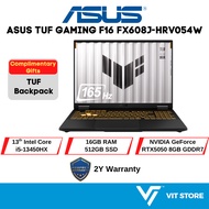 ASUS Laptop TUF GAMING F16 FX608J-HRV054W JAEGER GRAY i5-13450HX RTX5050 8GD7 16GB 512GB 16" 165Hz W