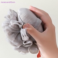 newsandthen 1 Piece Of Soft Loofah Sponge Bath Ball For Soap 2-in-1 Soap Dispenser And Body Scrub Ba