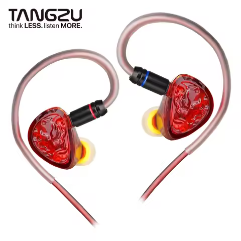 TANGZU WANER 2 Red Lion Bass Edition Dynamic Driver In-ear Earphones High-Quality Sound Comfortable 