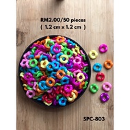 RM2.00/50 pieces : SPC-803 - Bead - 1.2 cm x 1.2 cm Acrylic Beads