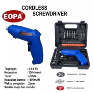 MESIN EOPA Cordless Mini Drill Machine 47 Pcs Set 4.2V / Screwdriver Battery Screwdriver Professiona