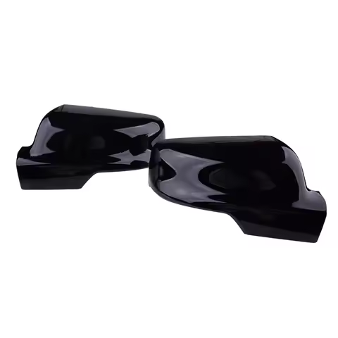 1 Pair Glossy Black Side Rearview Mirror Cover Cap Trim 6RP44KXJAA 6RP45KXJAA Fit for Dodge Ram 1500